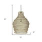 Gold Metal Wire Mesh Hanging Pendant Light