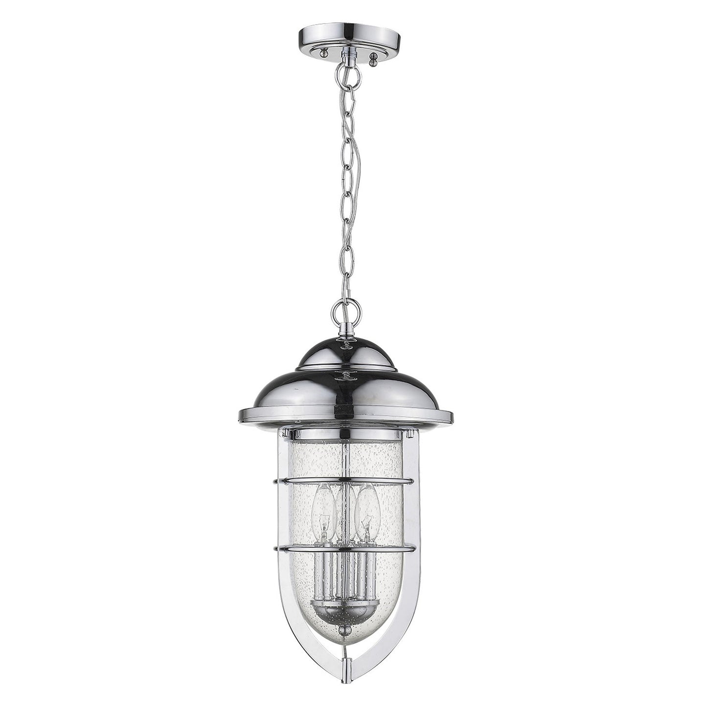 Dylan 3-Light Chrome Hanging Lantern