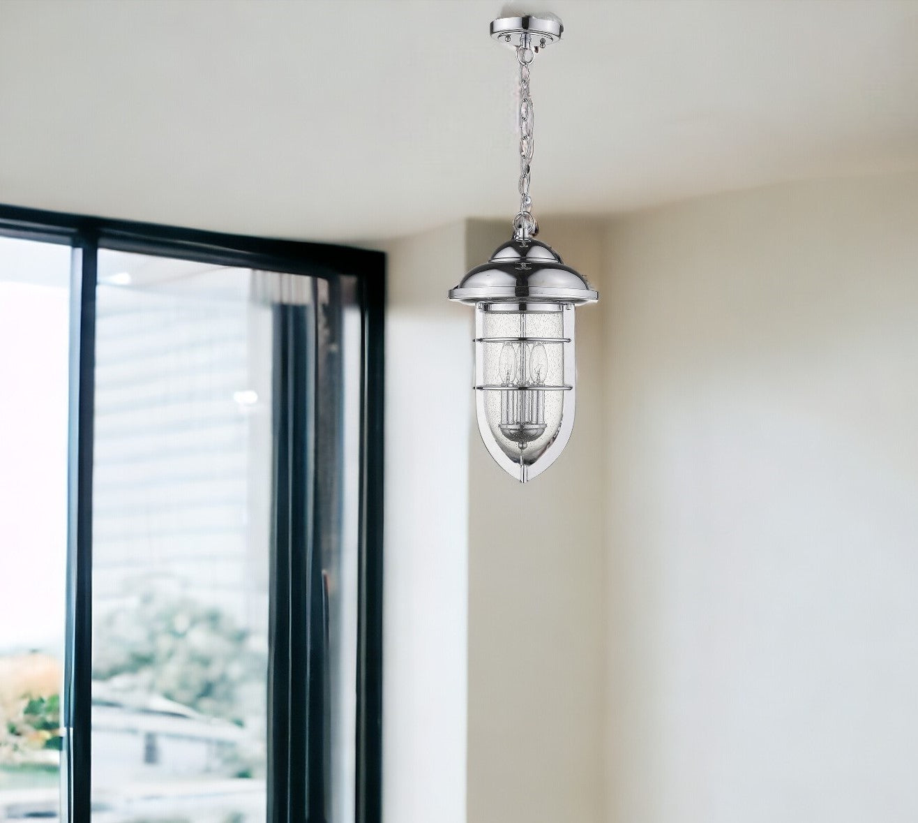 Dylan 3-Light Chrome Hanging Lantern