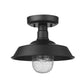 Matte Black Shallow Plate Adjustable Pendant Light