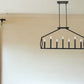 Luca 14-Light Matte Black Island Pendant