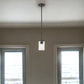 Black Metal and Glass Mini Pendant Hanging Light