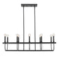 Beckett 10-Light Matte Black Island Pendant