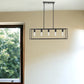 Cobar 5-Light Matte Black Island Pendant