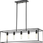 Cobar 5-Light Matte Black Island Pendant