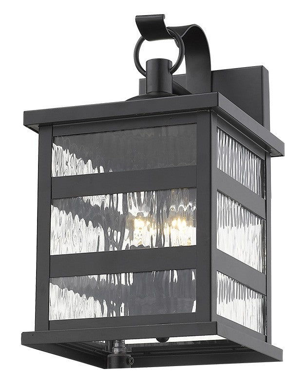 Morris 3-Light Matte Black Wall Light