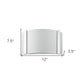 Polished Chrome Wall Sconce with Frosted Glass Shade