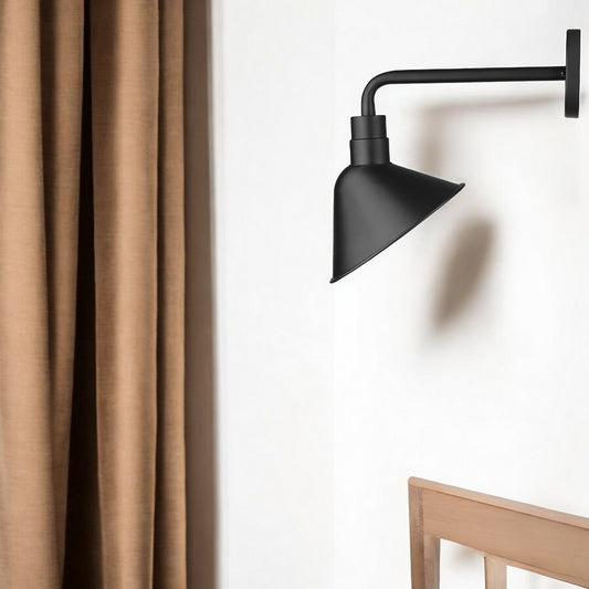 Fuller 1-Light Matte Black Wall Light