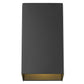 Matte Black Geometric Wall Sconce