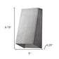 Brushed Silver Geometric Wall Sconce