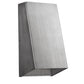 Brushed Silver Geometric Wall Sconce