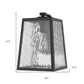 Hirche 1-Light Matte Black Wall Light