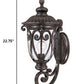 Naples 1-Light Marbelized Mahogany Wall Light