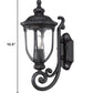 Matte Black Cast Aluminum Glass Lantern Wall Light