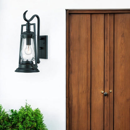 Matte Black Oil Lamp Wall Light