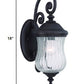 Matte Black Urn Shaped Wall Light