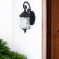 Matte Black Urn Shaped Wall Light