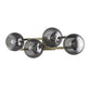 Lunette 4-Light Aged Brass Sconce