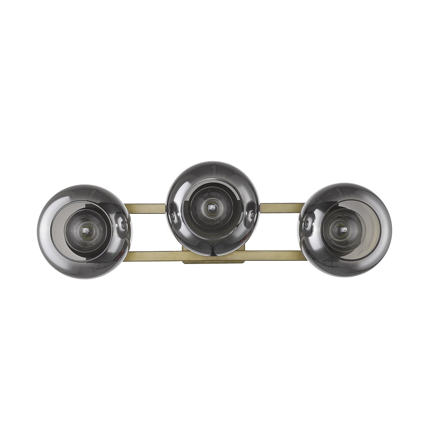 Lunette 3-Light Aged Brass Sconce