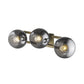 Lunette 3-Light Aged Brass Sconce