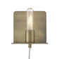 Petite Dull Gold Shelf Wall Light