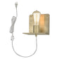 Petite Dull Gold Shelf Wall Light