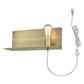 Dull Gold Shelf Wall Light