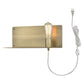 Dull Gold Shelf Wall Light