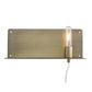 Dull Gold Shelf Wall Light