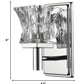 Arabella 1-Light Polished Nickel Sconce With Pressed Crystal Shade