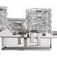 Coralie 3-Light Polished Nickel Sconce With Pressed Crystal Shades