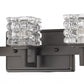 Coralie 5-Light Oil-Rubbed Bronze Sconce With Pressed Crystal Shades