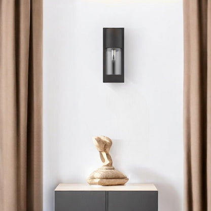 Contemporary Antique Bronze and Glass Wall Light