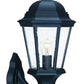 Matte Black Swing Arm Glass Lantern Wall Light