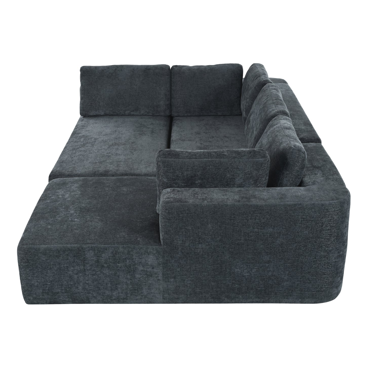 Modern Large Modular 3 Piece Sectional Sofa