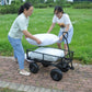 Wagon Cart Garden cart trucks make it easier to transport firewood TC1840BKG