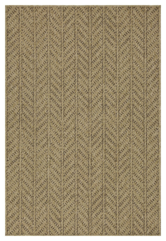 5 ft. 3 in. x 7 ft. 3 in. Jute/Mocha Indoor-Outdoor Area Rug