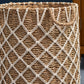 Hubertus Round Water Hyacinth Woven Basket with Handles - 15" x 15" x 18.5" - Natural Brown - For Clothes, Towels, Canvas, Toys and Magazine Storage and Home Decoration