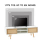 Modern TV cabinet With Double Sliding Doors & adjustable shelf For up to 50" TV's