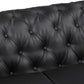 Black Tufted 3 Seater Sofa Sofa