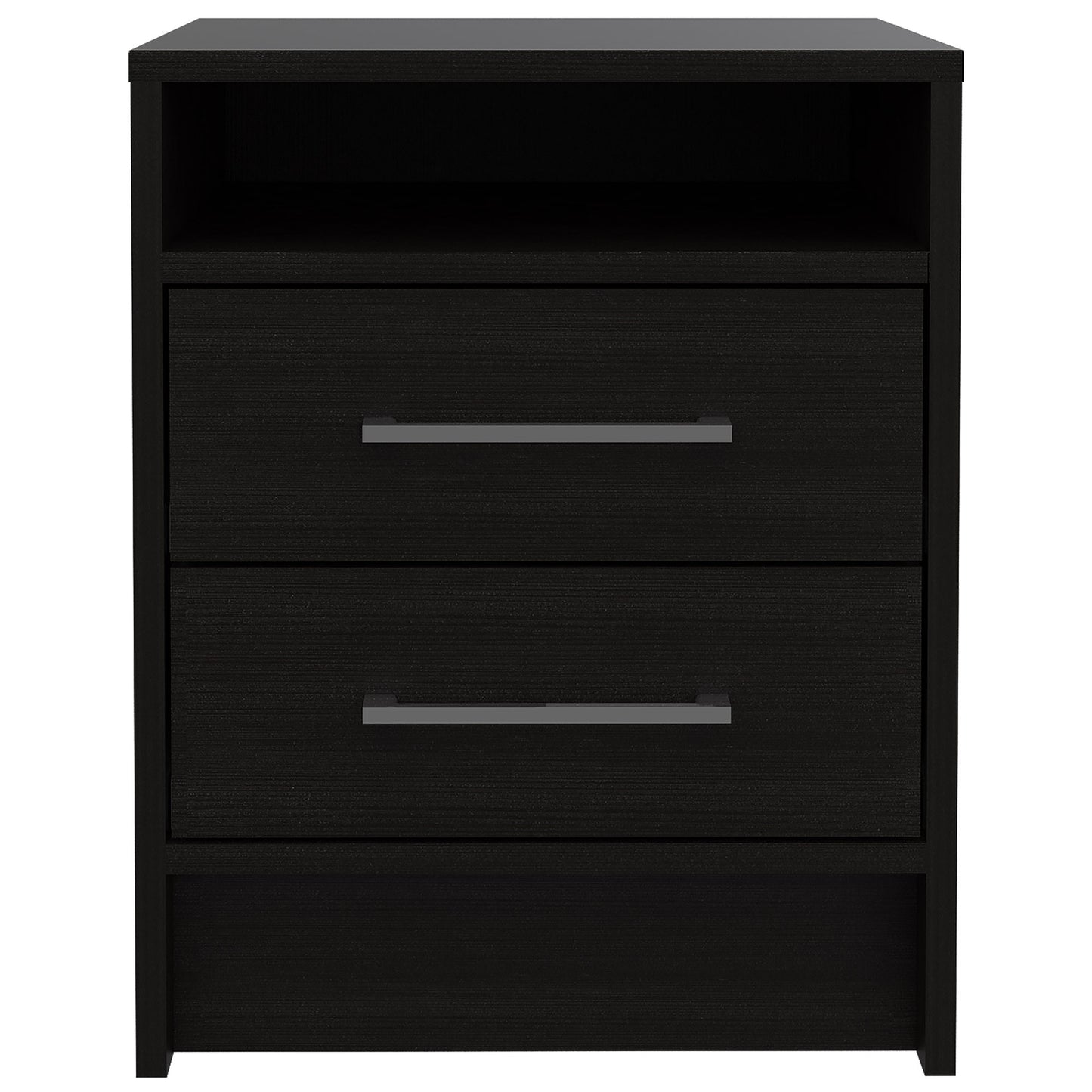 Light and Dark Oak Two Drawer Nightstand