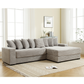 Oversized Corduroy L-Shaped Sofa - 2-Piece Sectional