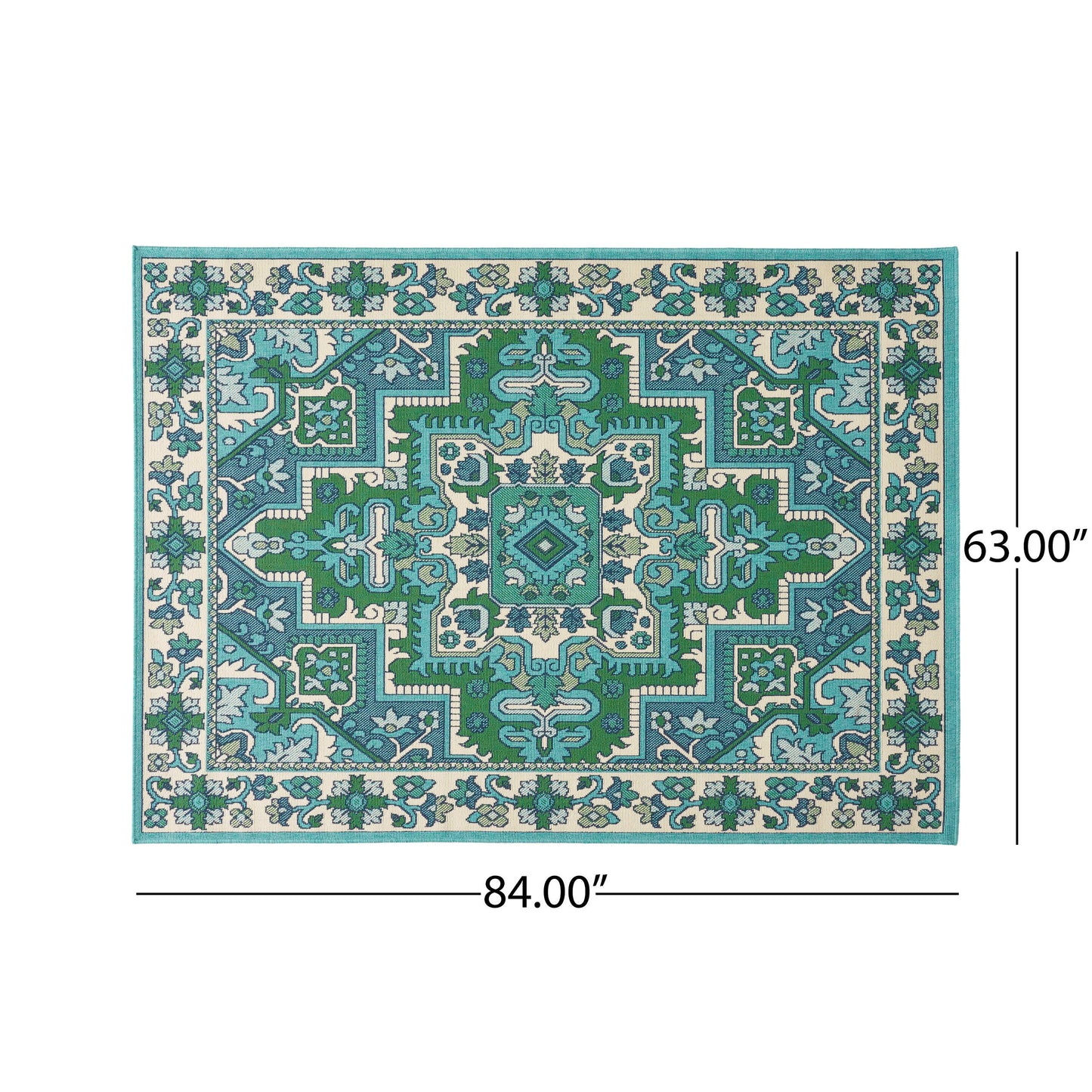 5'3" X 7' Outdoor Lounge Area Rug