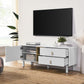 TV Stand with Cabinet, 2 Drawers, and Storage Door For up to 50" TV's