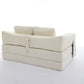 Modern Minimalist Fold-Out Sofa Bed with Removable Backrest