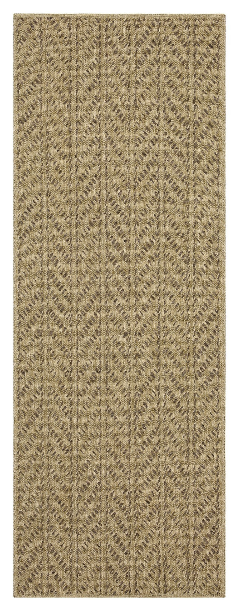 2 ft. 7 in. x 7 ft. 3 in. Jute/Black Indoor-Outdoor Area Rug