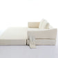 Modern Minimalist Fold-Out Sofa Bed with Removable Backrest