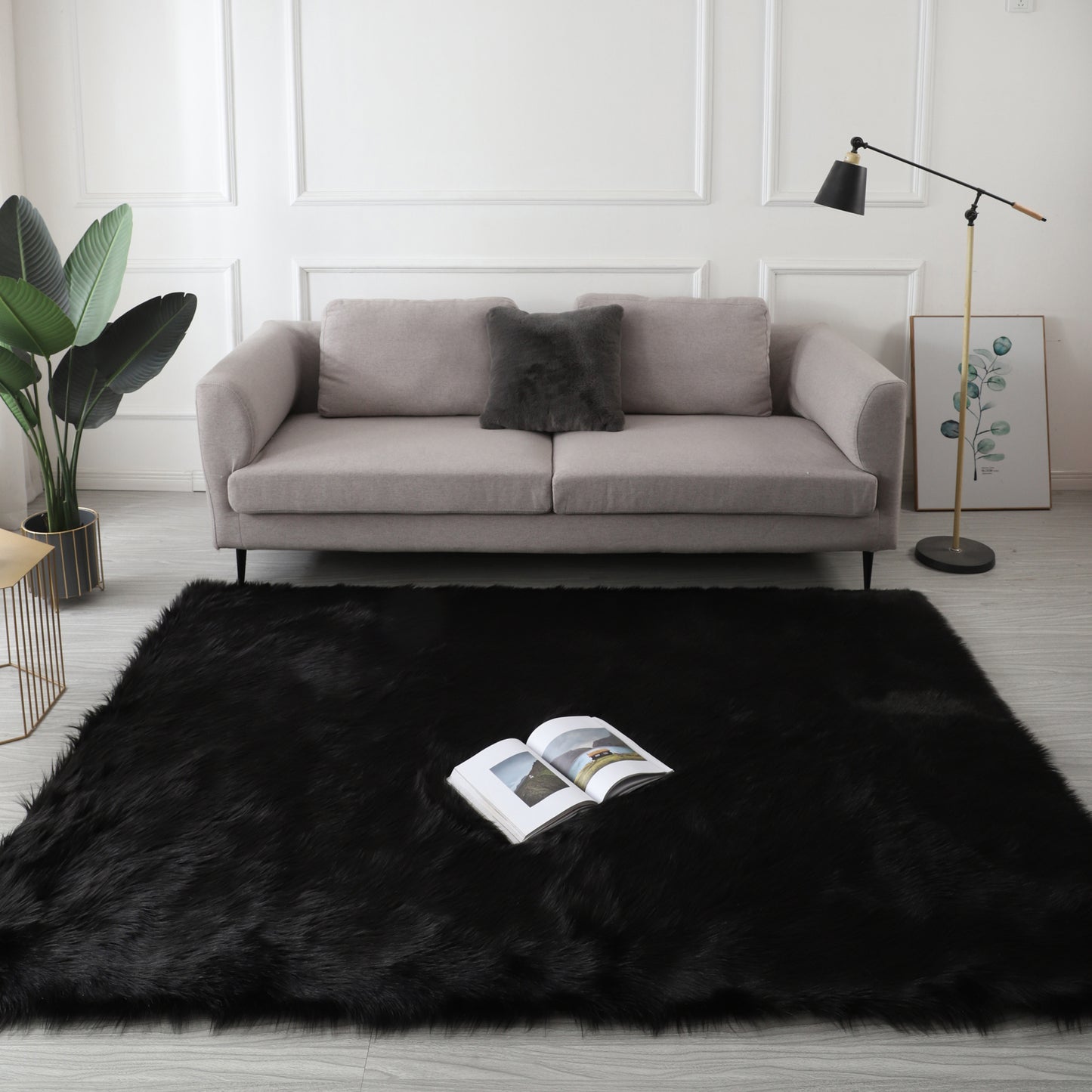 Ultra Soft Fluffy Faux Fur Sheepskin Area Rug