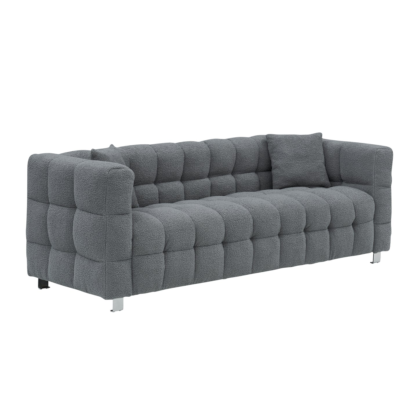 3- Seater Sofa with 2 Throw Pillows