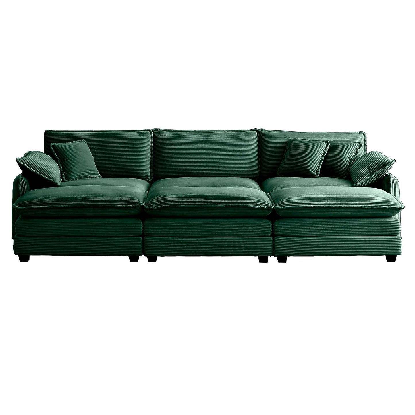 3-Seater Sofa with 2 Arm Pillows